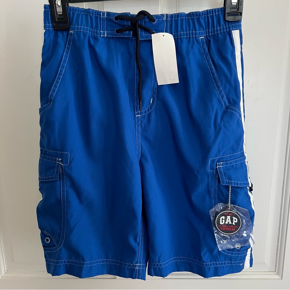 Boys GAP KIDS Lined Swim Trunks Size Medium 7-8 with pockets